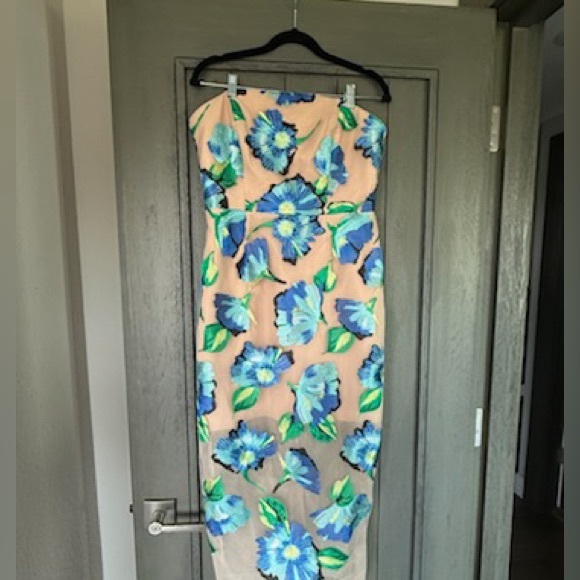 NWT Milly Pictorial Poppy Midi Dress size 10 - Picture 7 of 10